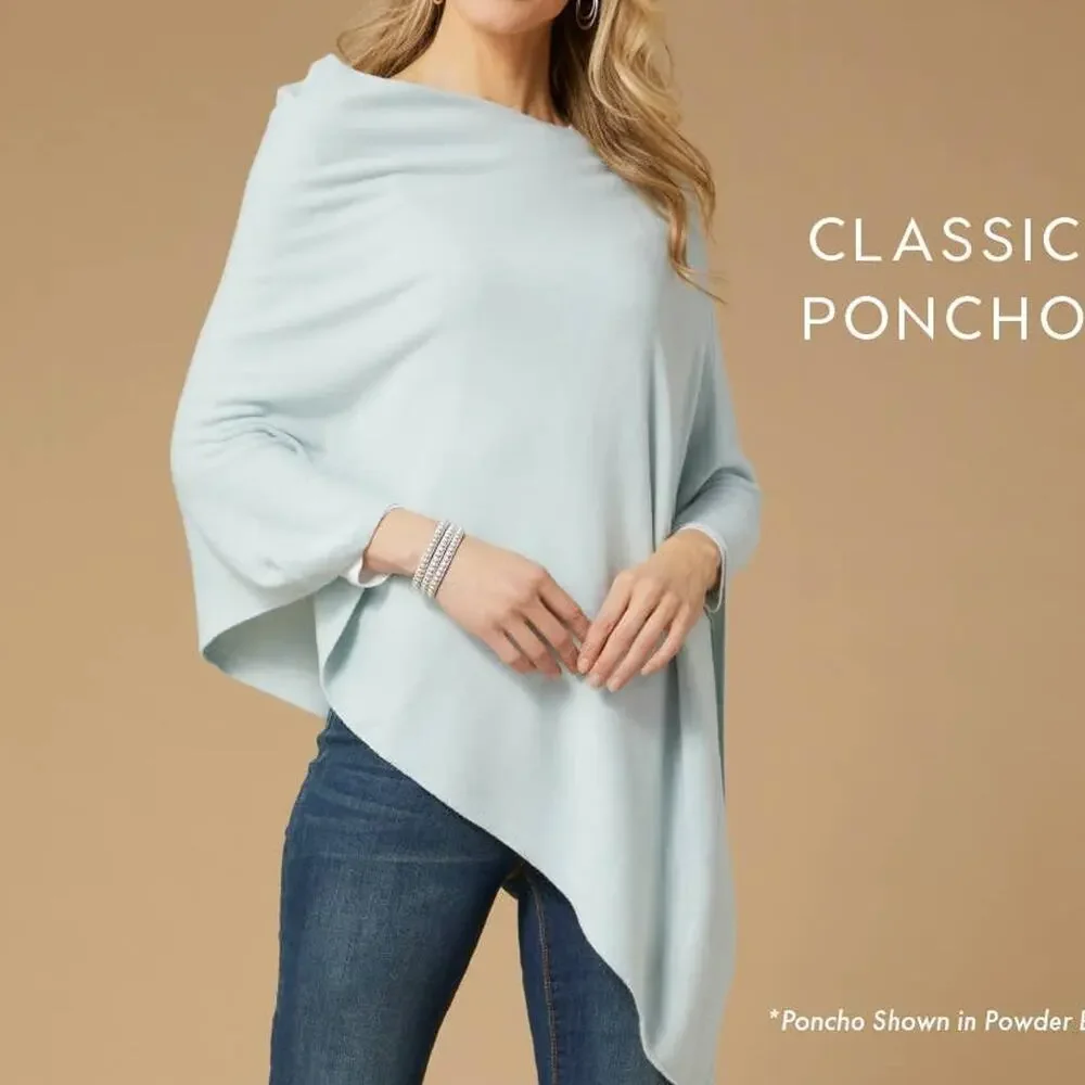 Lightweight Poncho | Living Coral